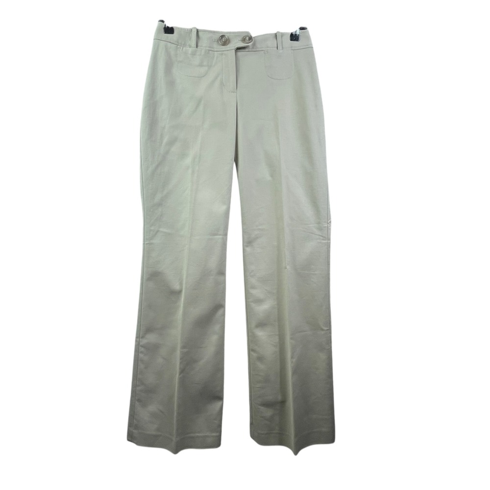 Ann Taylor Loft Julie Flare Pants Womens 0 Cotton Stretchy